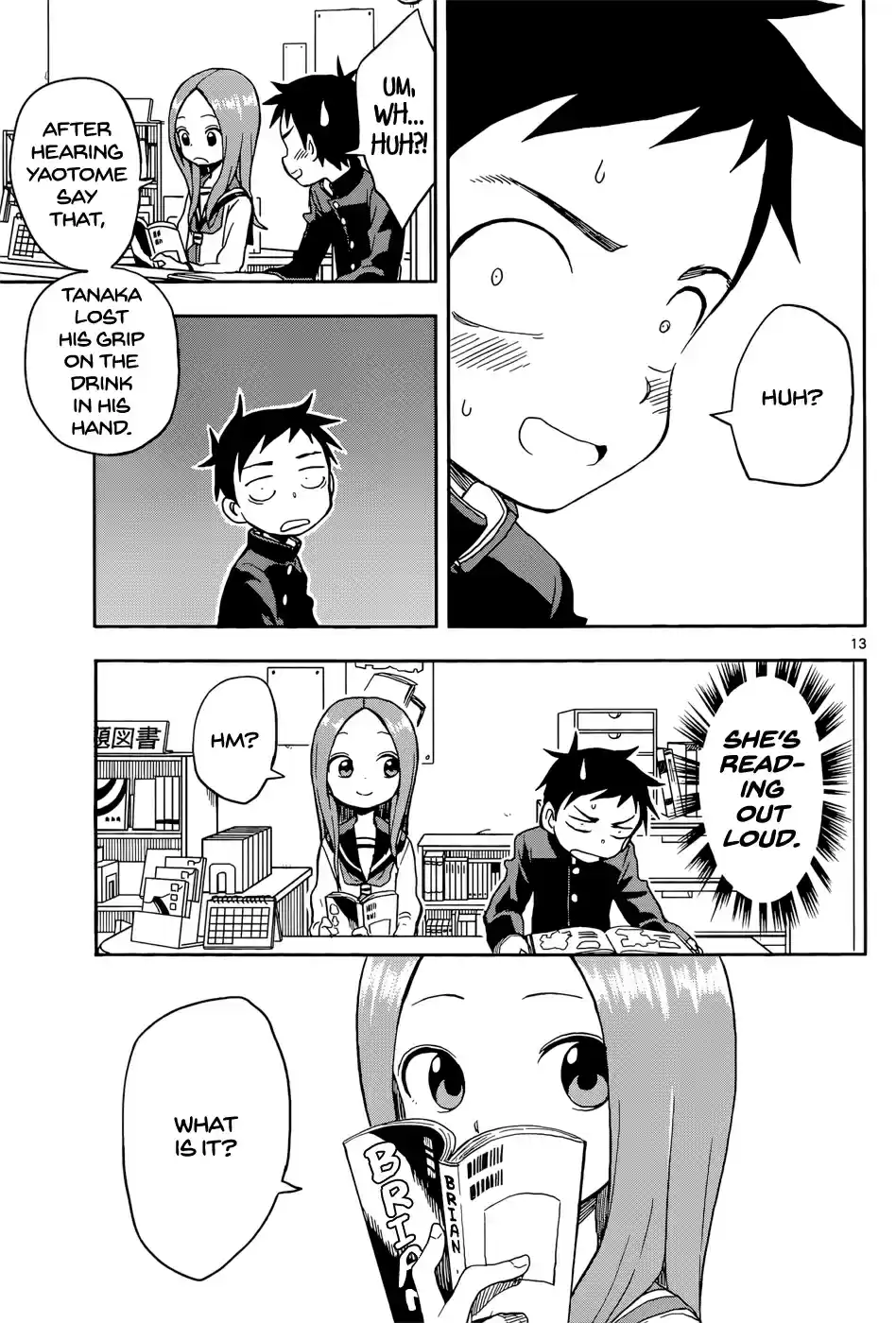 Karakai Jouzu no Takagi san Ch. 94 Library Committee Member
