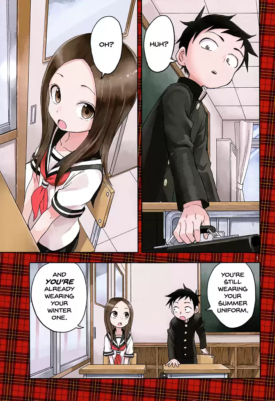 Karakai Jouzu no Takagi san Ch. 95 Changing Uniforms