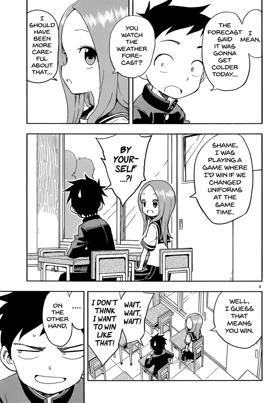 Karakai Jouzu no Takagi san Ch. 95 Changing Uniforms