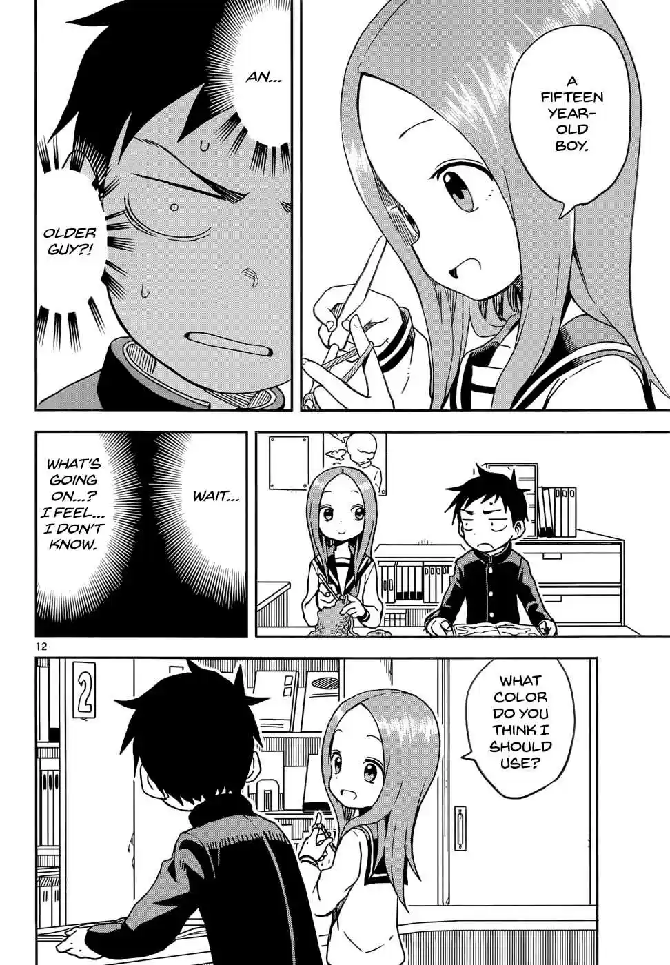 Karakai Jouzu no Takagi san Ch. 97 Crocheting