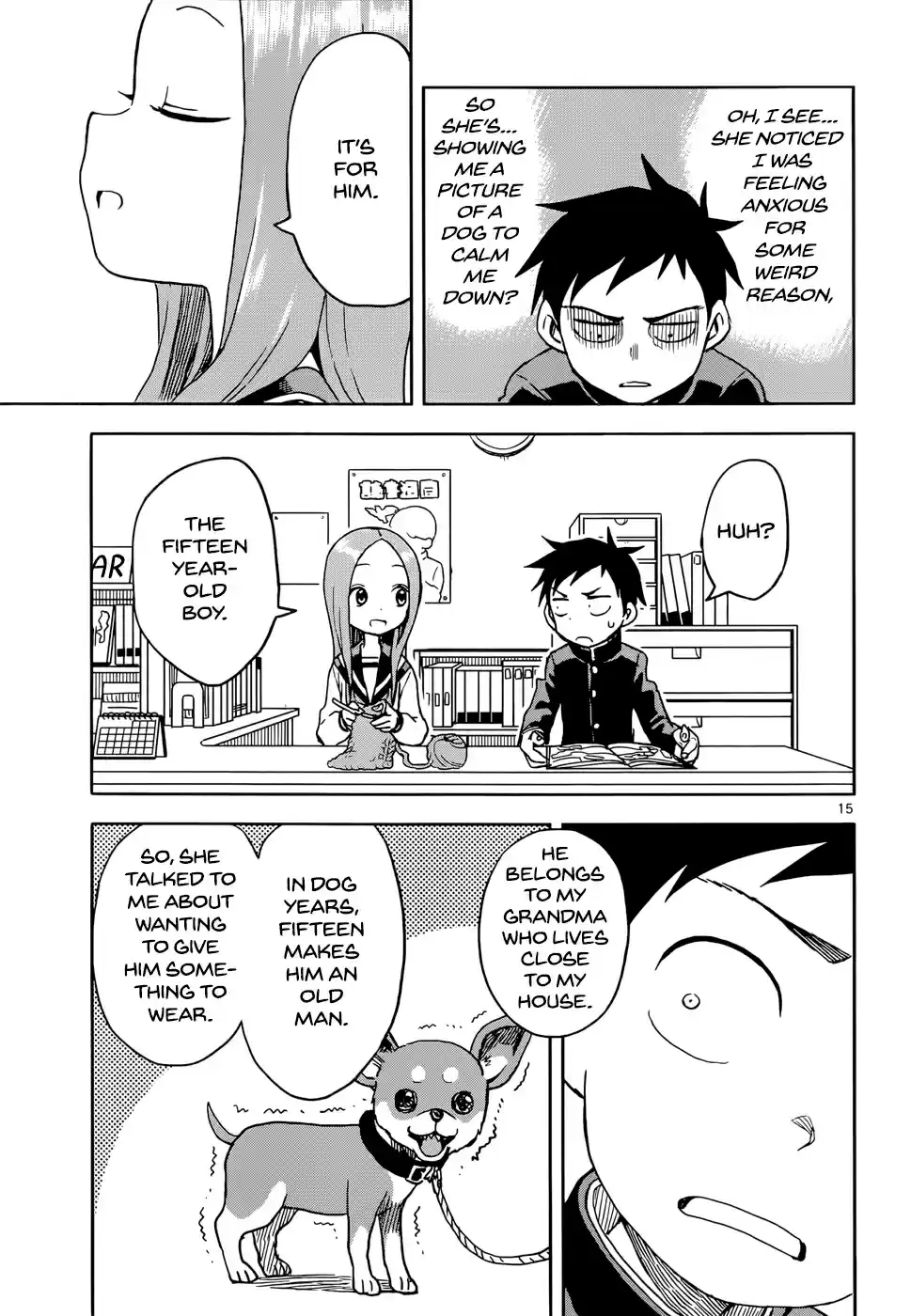 Karakai Jouzu no Takagi san Ch. 97 Crocheting
