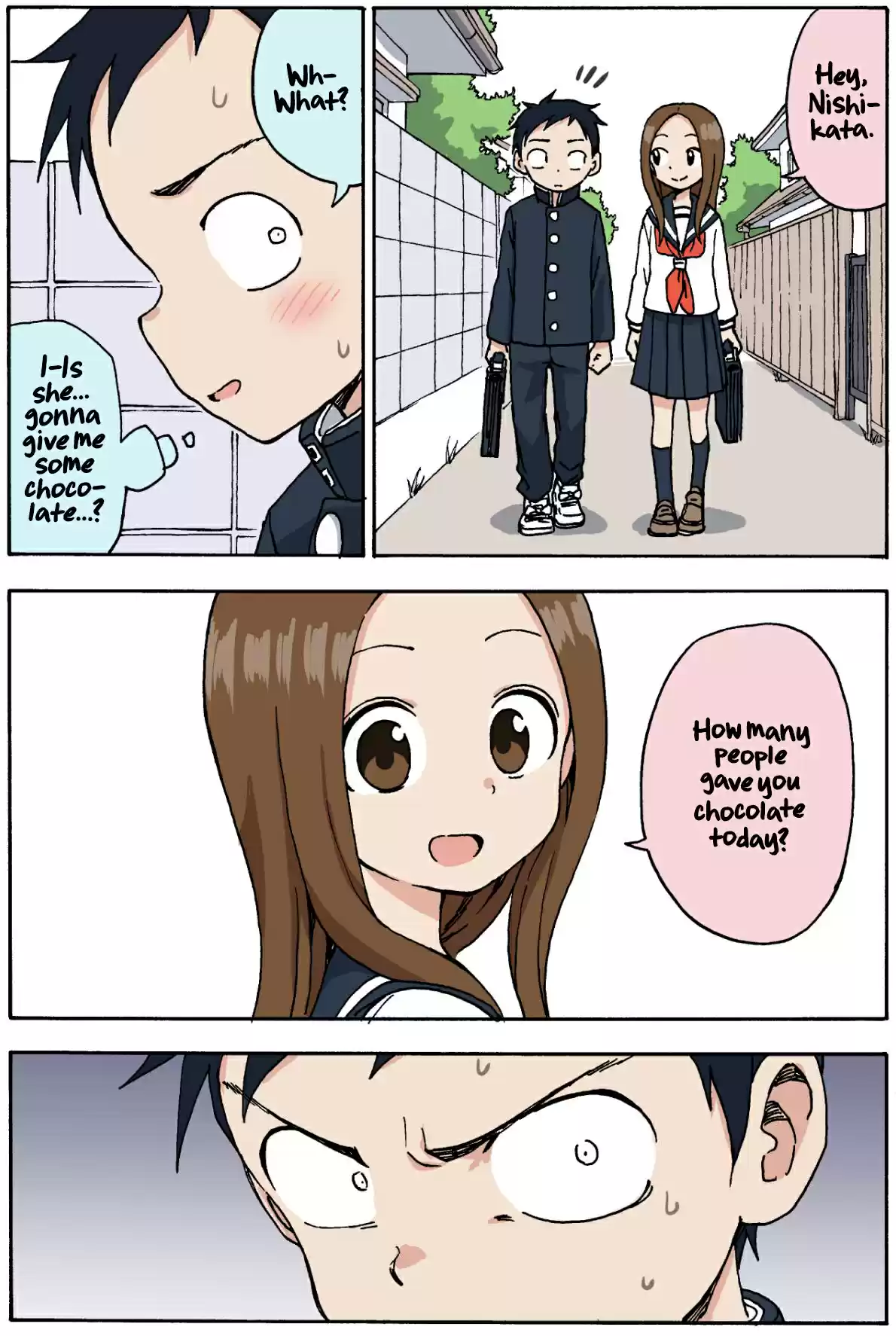 Karakai Jouzu no Takagi san Ch. 98.5 Valentine's Short (2019)