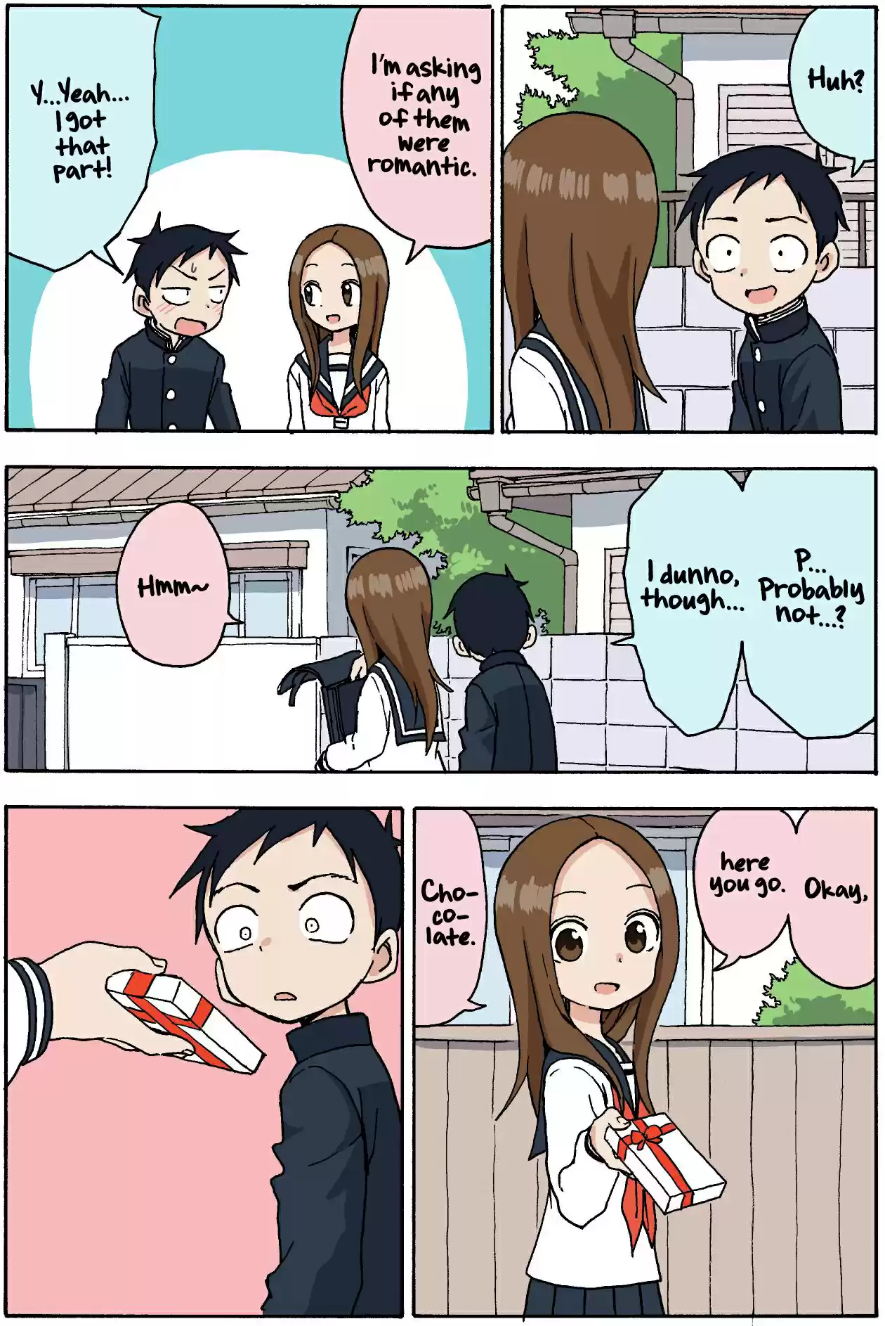 Karakai Jouzu no Takagi san Ch. 98.5 Valentine's Short (2019)