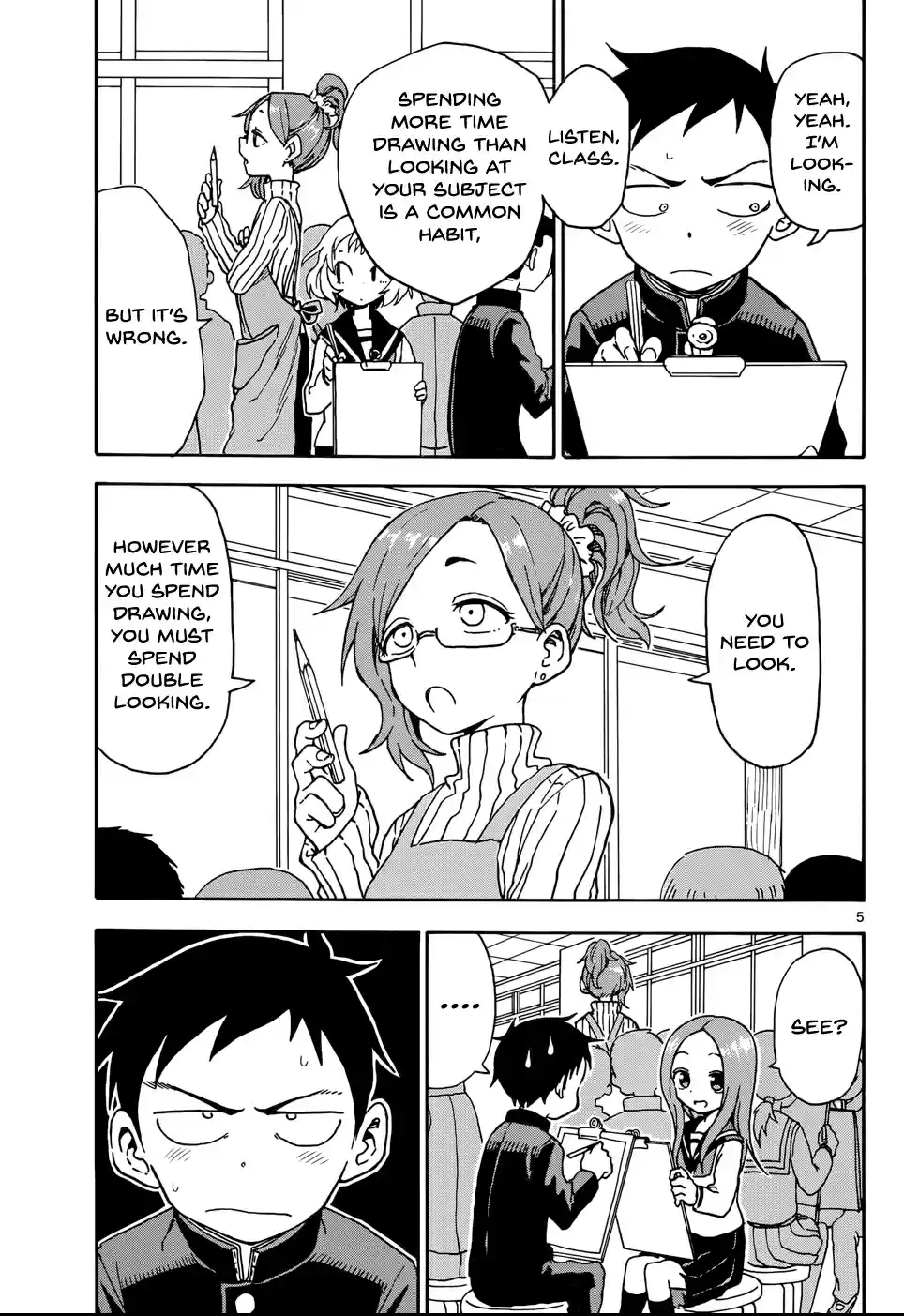 Karakai Jouzu no Takagi-san Ch.50