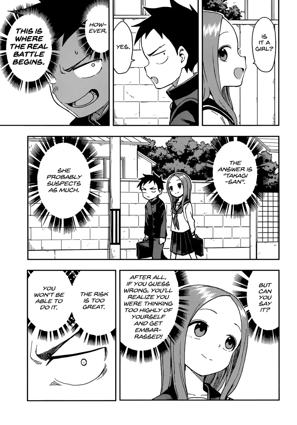 Karakai Jouzu No Takagi-San Chapter 143