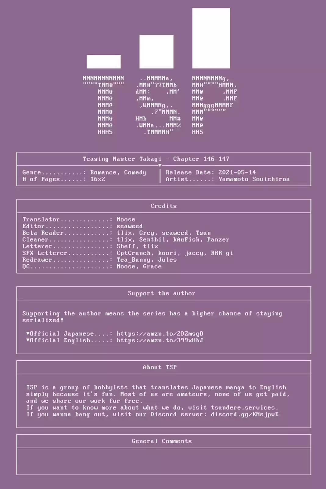 Karakai Jouzu No Takagi-San Chapter 147