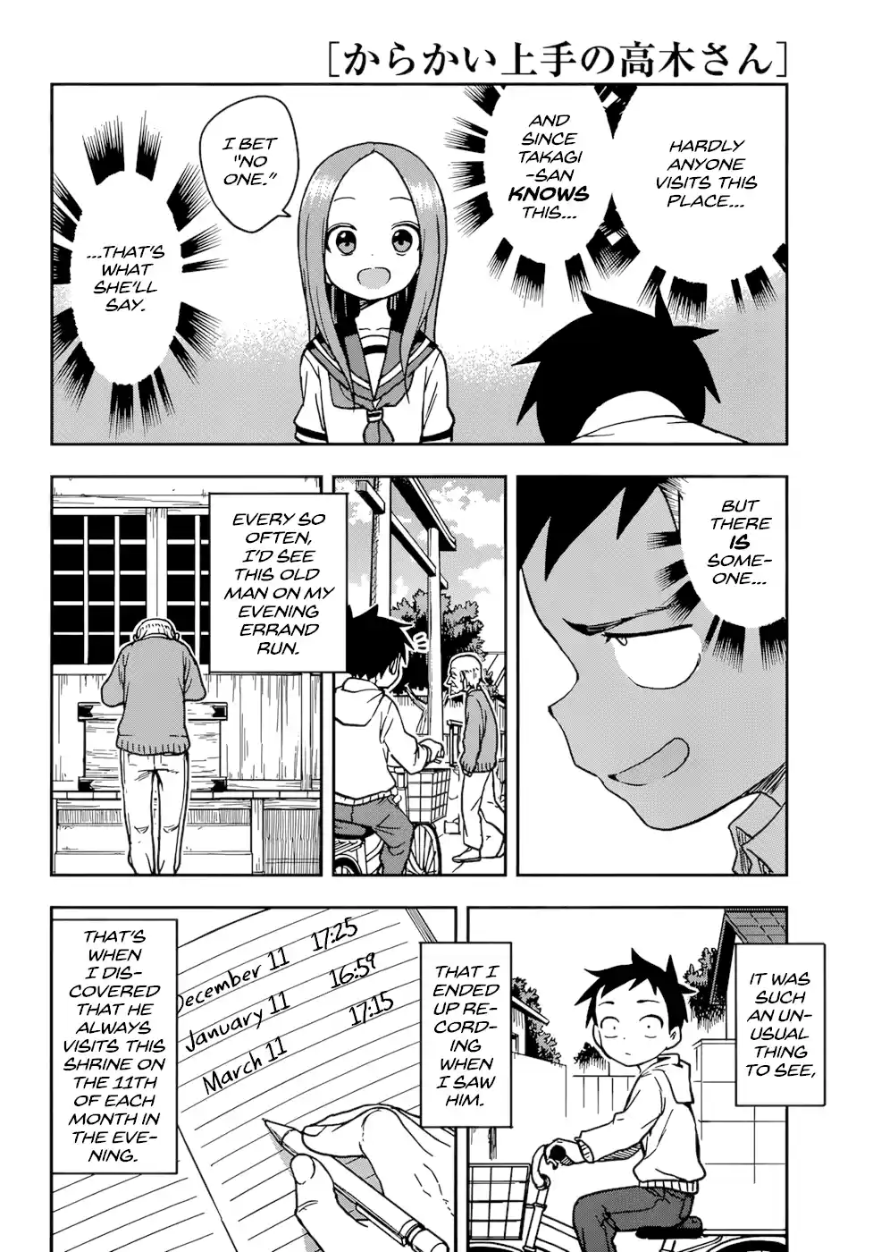 Karakai Jouzu No Takagi-San Chapter 151