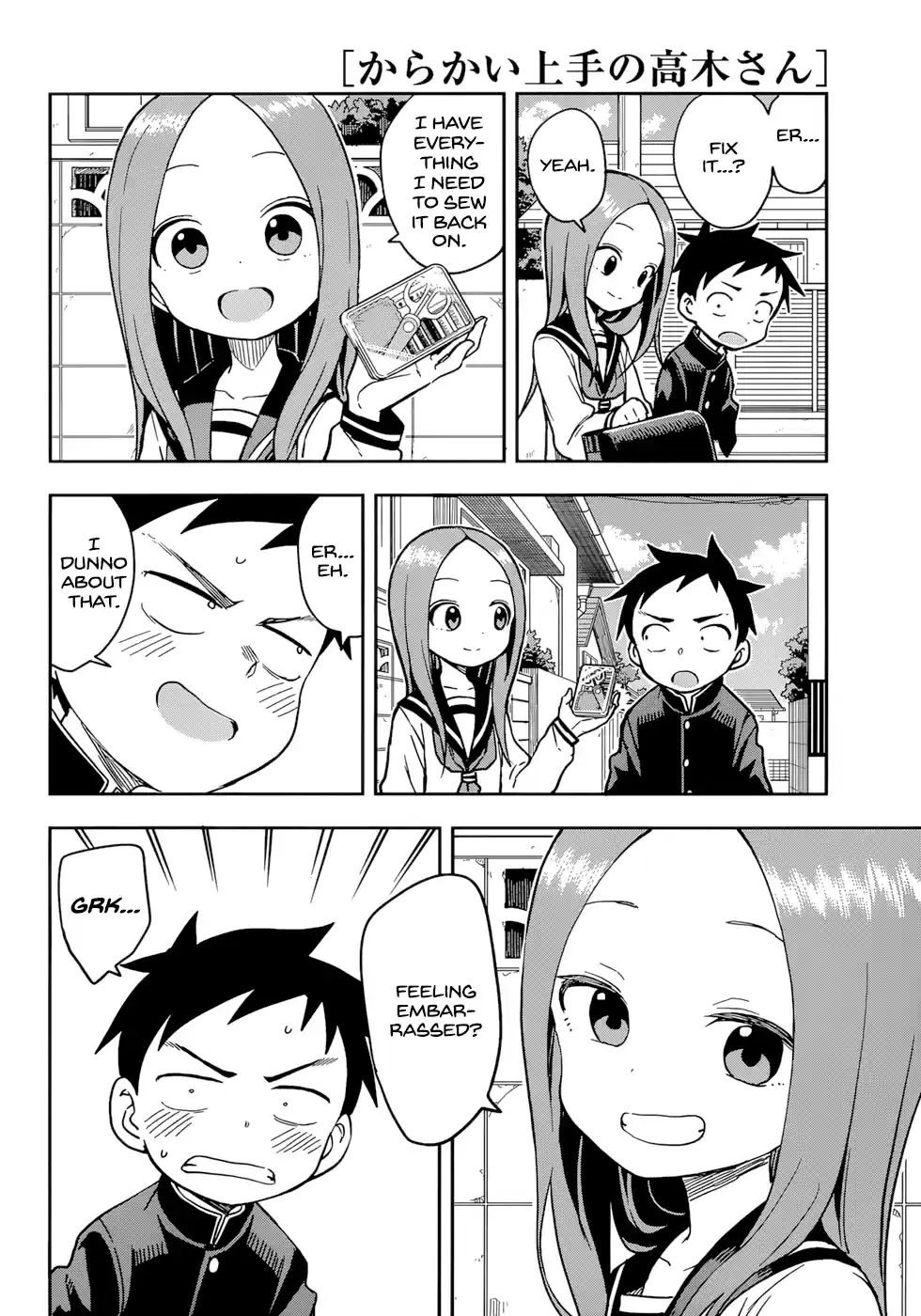 Karakai Jouzu No Takagi-San Chapter 152