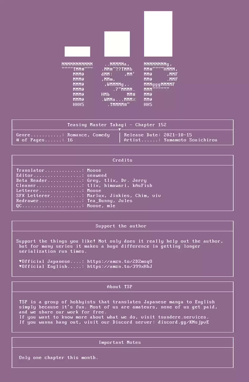 Karakai Jouzu No Takagi-San Chapter 152