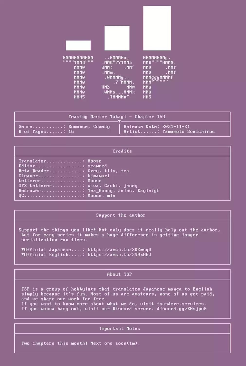 Karakai Jouzu No Takagi-San Chapter 153