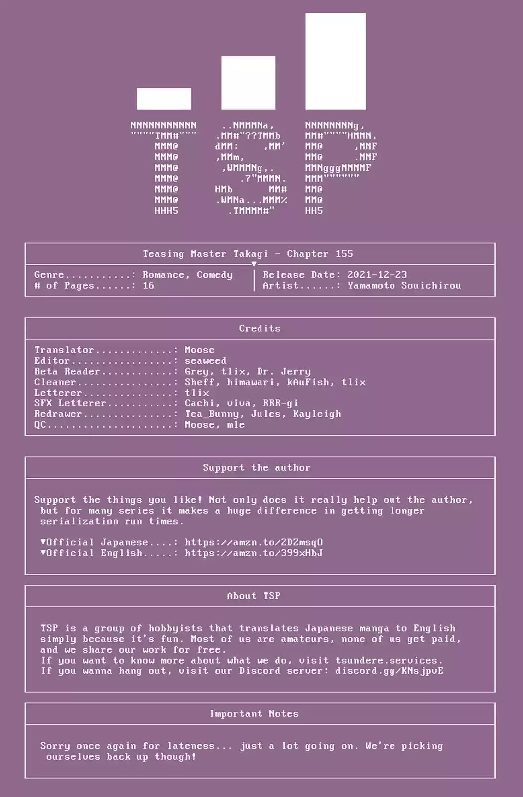 Karakai Jouzu No Takagi-San Chapter 155