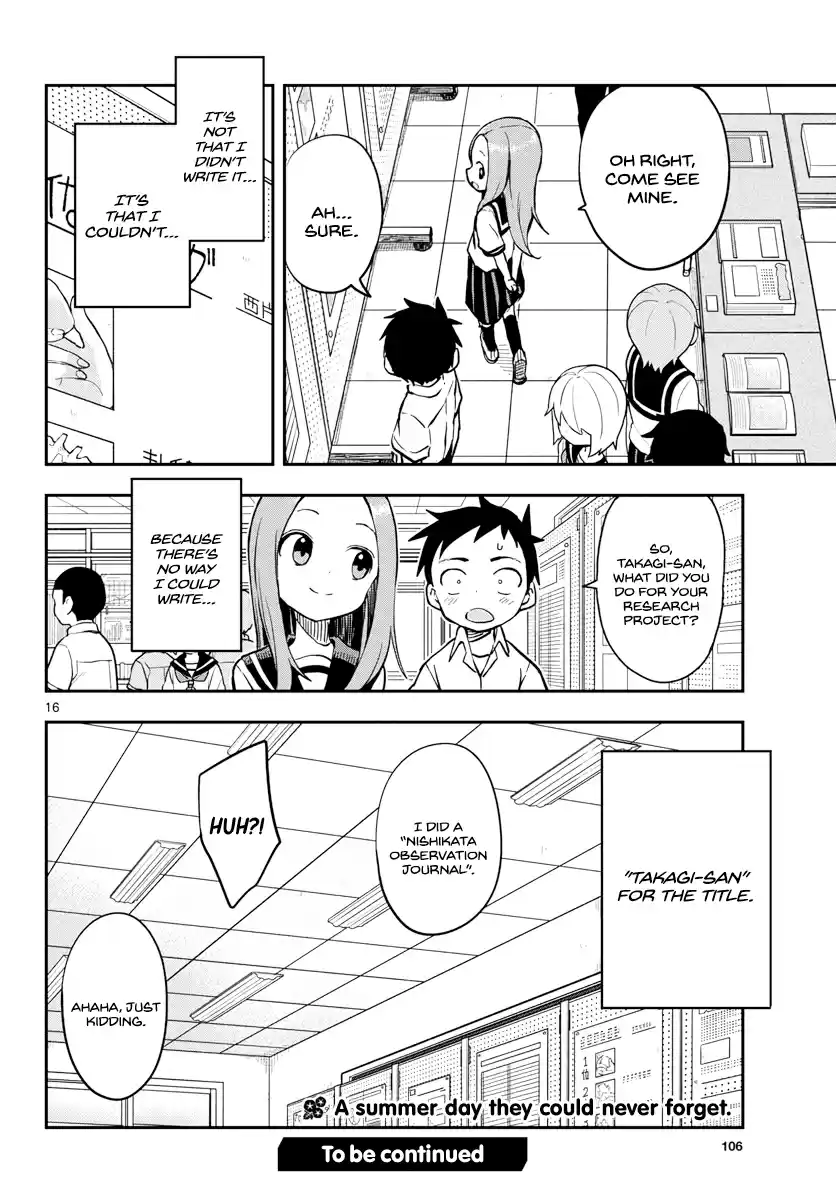 Karakai Jouzu No Takagi-San Chapter 158