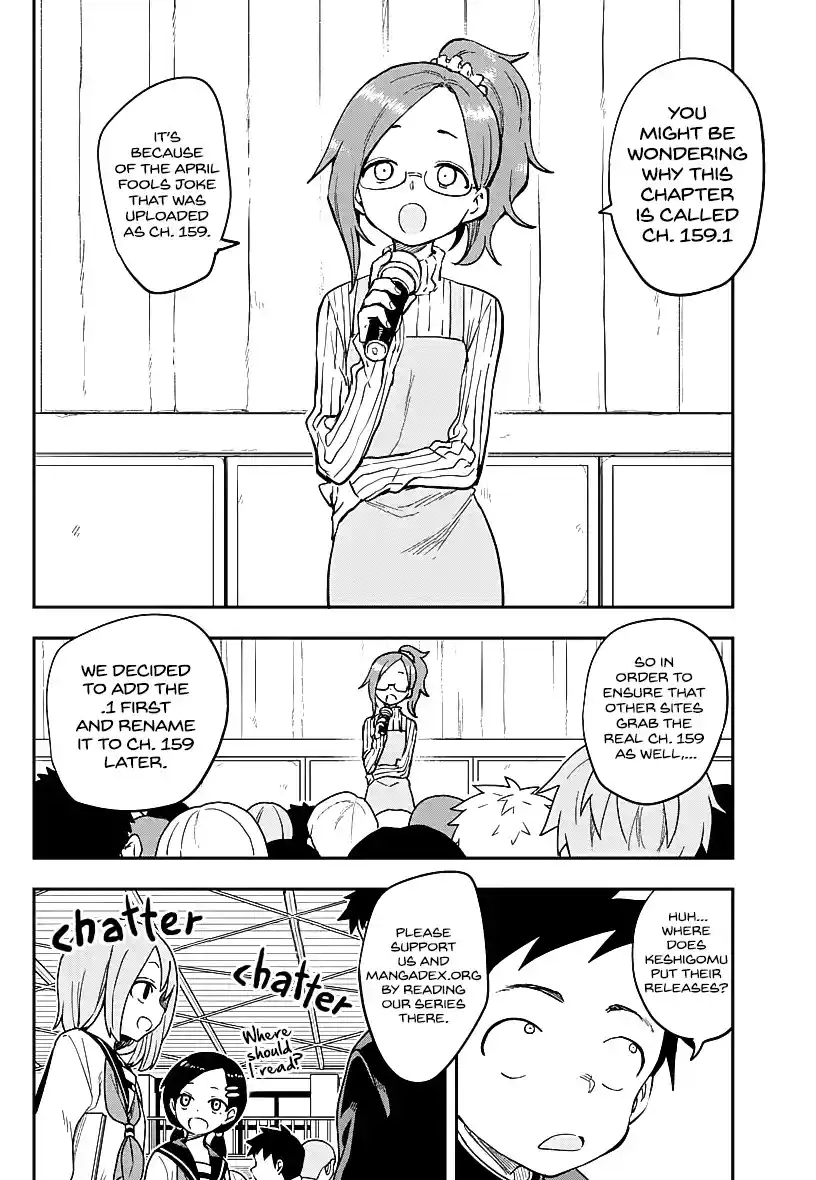 Karakai Jouzu No Takagi-San Chapter 159.1