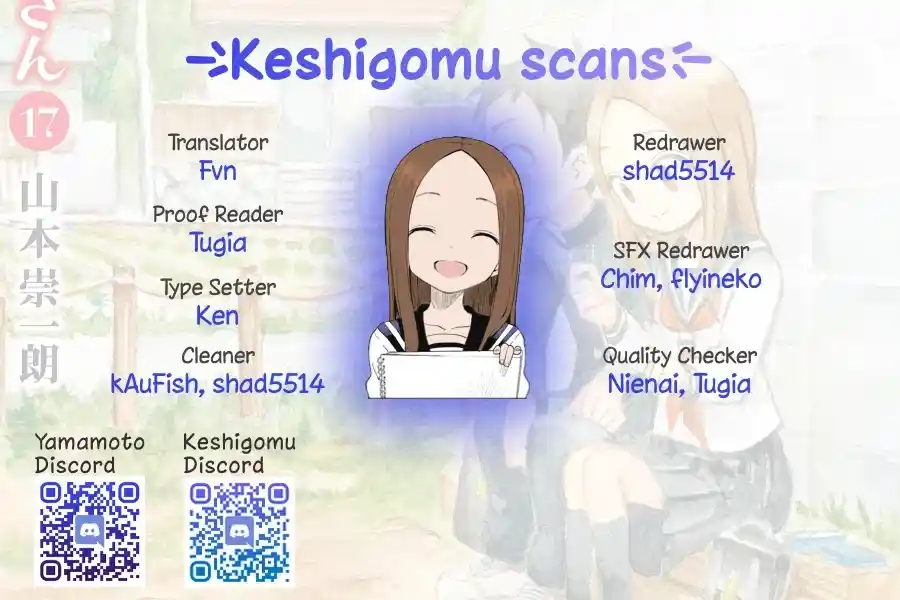 Karakai Jouzu No Takagi-San Chapter 159.1