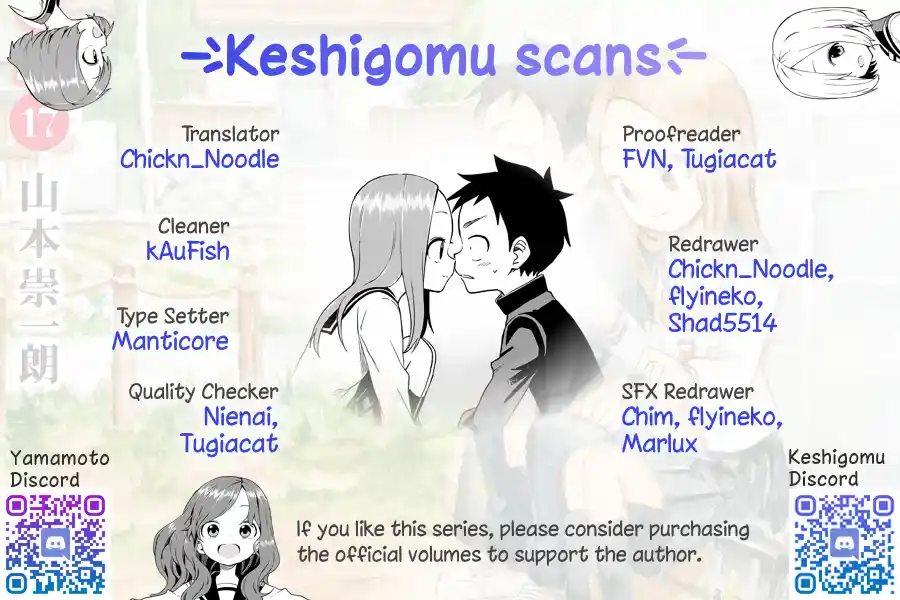 Karakai Jouzu No Takagi-San Chapter 167