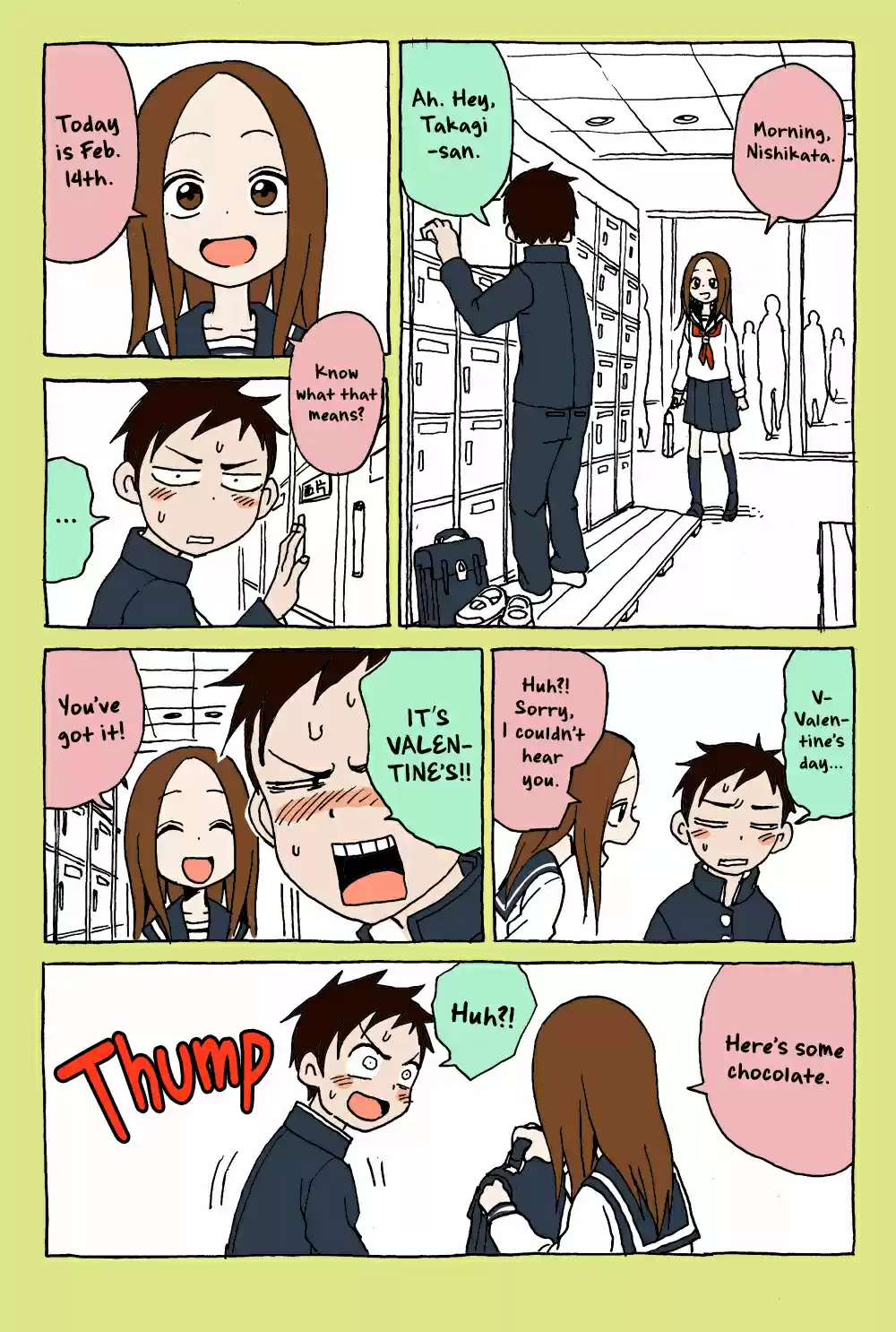 Karakai Jouzu no Takagi san Vol. 8 Ch. 71.9 Valentine's [Part 1 2 web version]