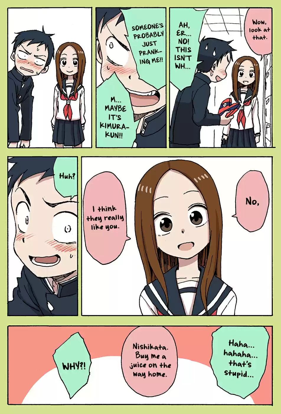 Karakai Jouzu no Takagi san Vol. 8 Ch. 71.9 Valentine's [Part 1 2 web version]