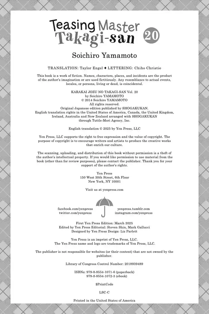 Karakai Jouzu no Takagi-san Vol.19 Ch.178