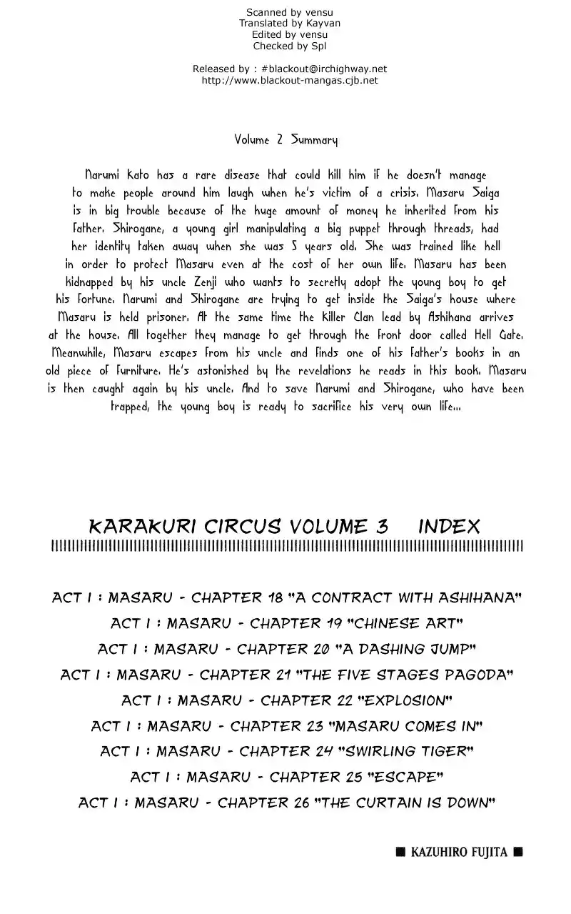 Karakuri Circus Vol.3 Chapter 18