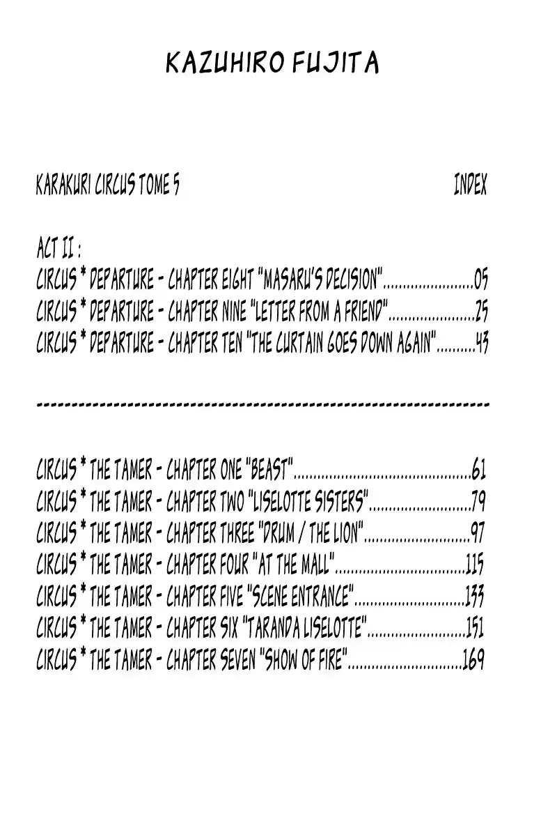 Karakuri Circus Vol.5 Chapter 37
