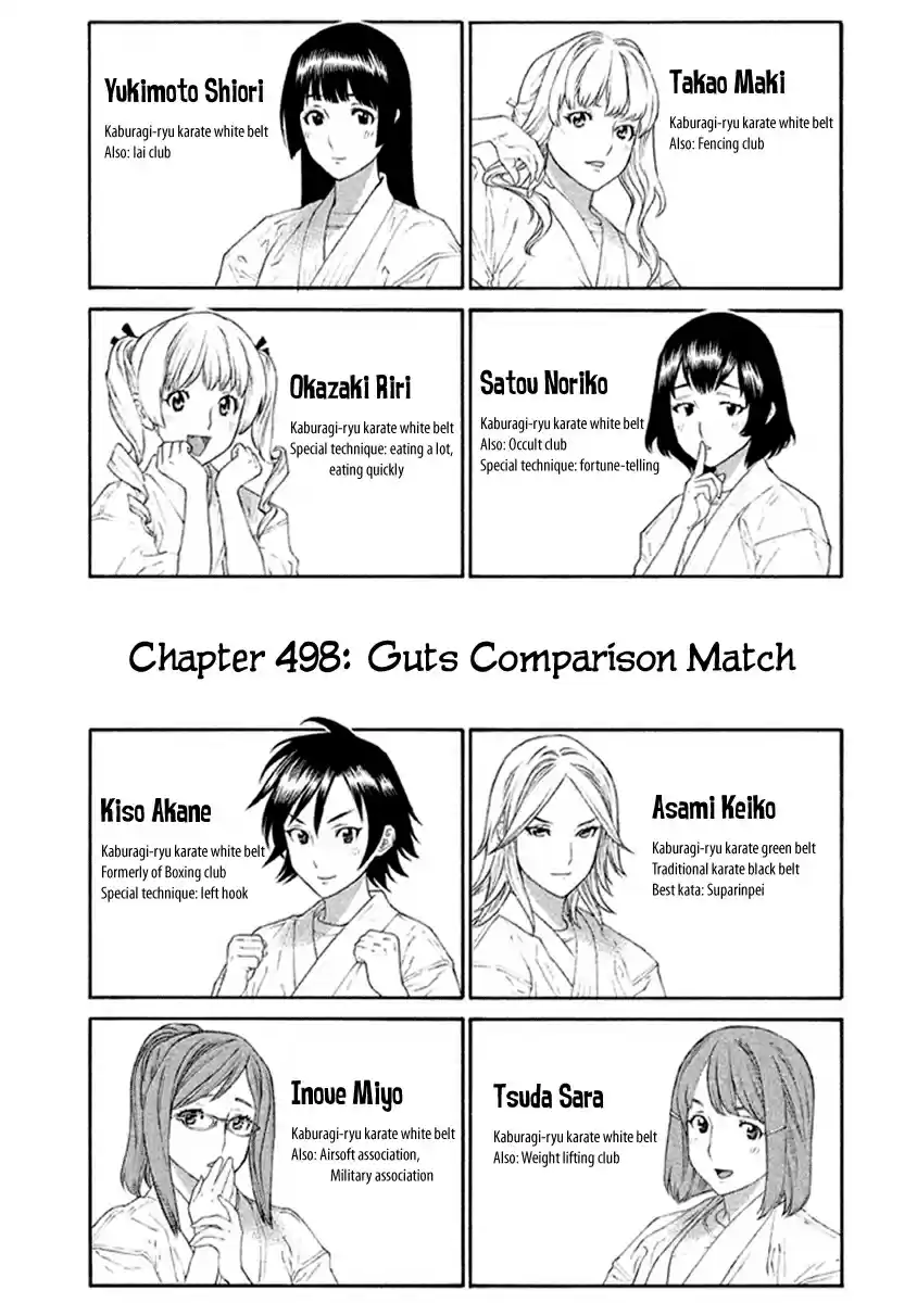 Karate Shoukoushi Kohinata Minoru Vol. 50 Ch. 498 Guts Comparison Match