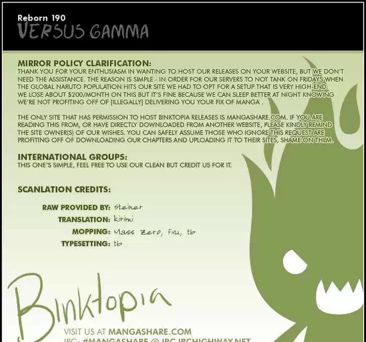 Kateikyoushi Hitman Reborn! 190