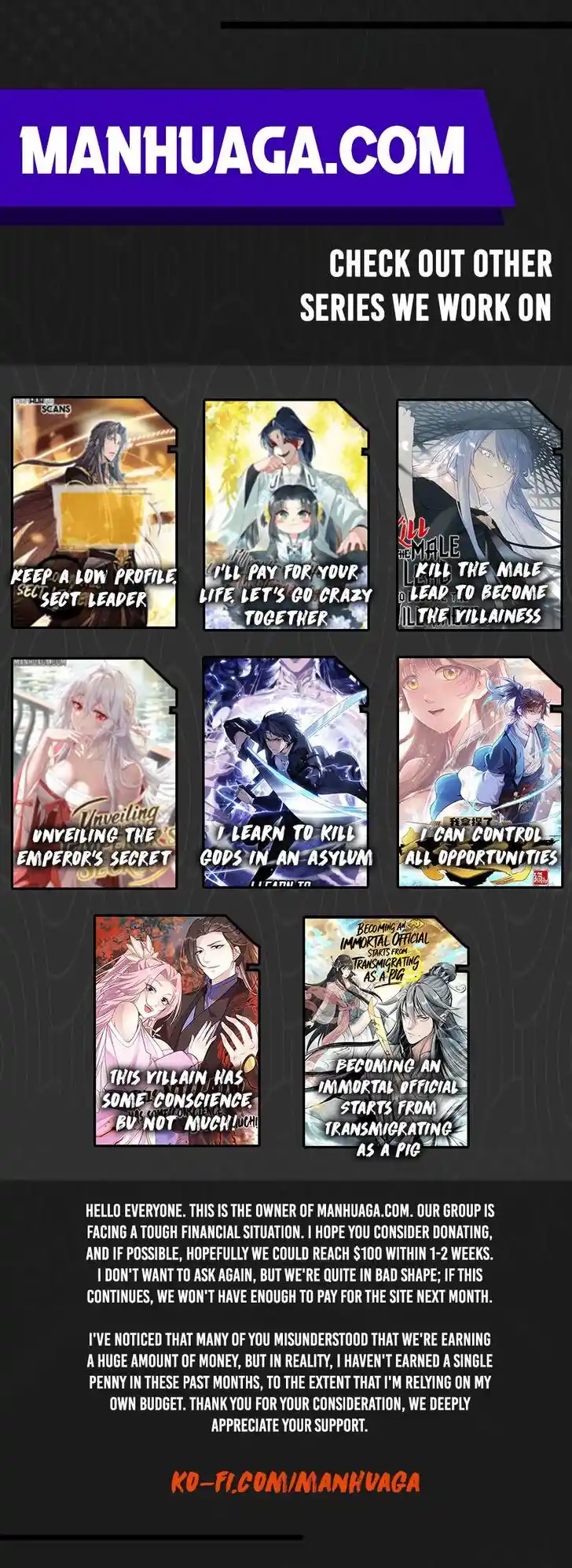 Keep A Low Profile, Sect Leader Ch.442