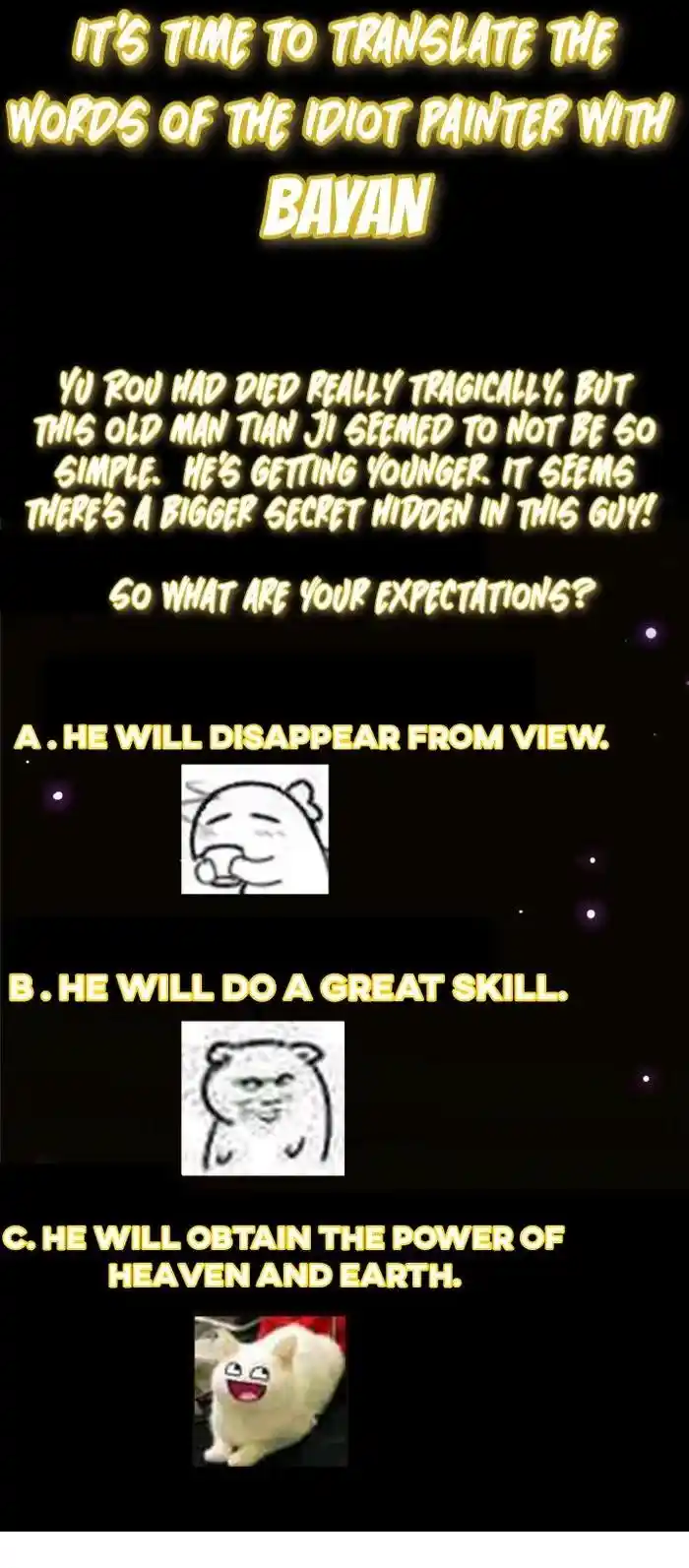 Keep A Low Profile, Sect Leader Chapter 243