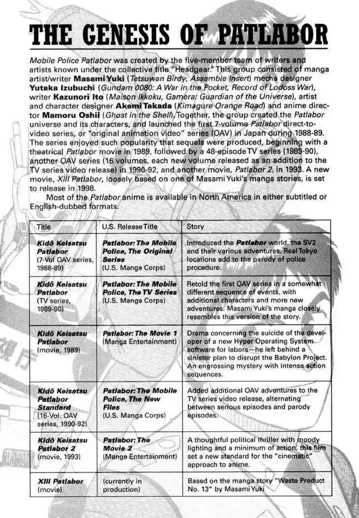 Kidou Keisatsu Patlabor 1