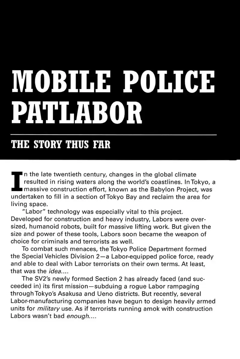 Kidou Keisatsu Patlabor Vol. 2 Ch. 2 Schaft!