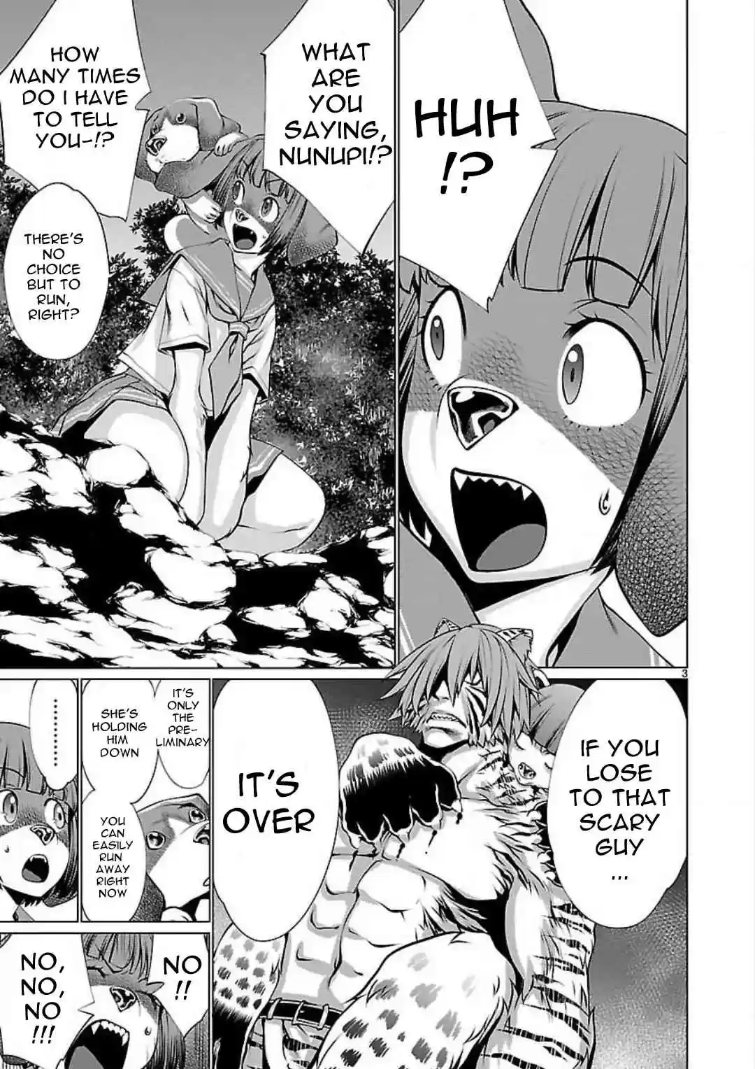 Killing Bites Vol. 10 Ch. 47 If I Run Away Here, I'll Never be the Chamption!