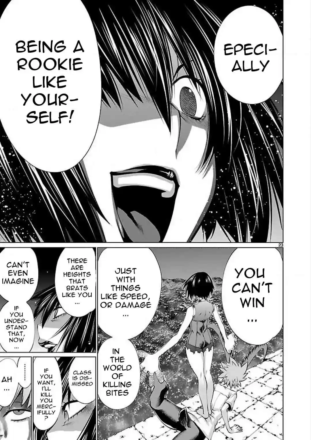 Killing Bites Vol. 10 Ch. 47 If I Run Away Here, I'll Never be the Chamption!