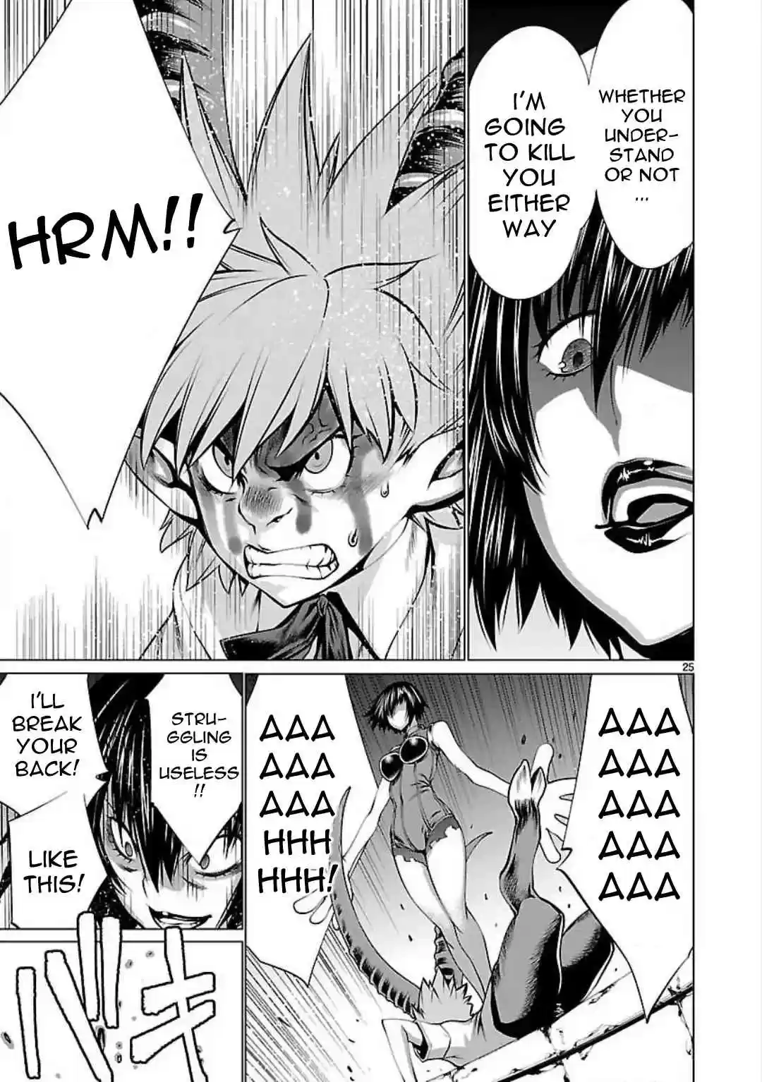 Killing Bites Vol. 10 Ch. 47 If I Run Away Here, I'll Never be the Chamption!