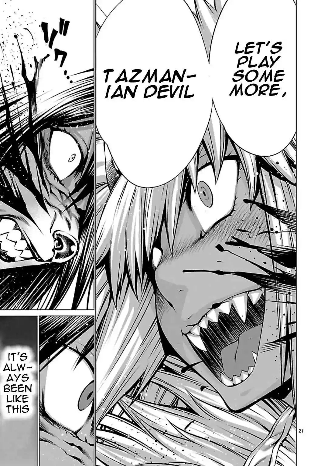 Killing Bites Vol. 12 Ch. 59 Let's Play Some More, Tazmanian Devil