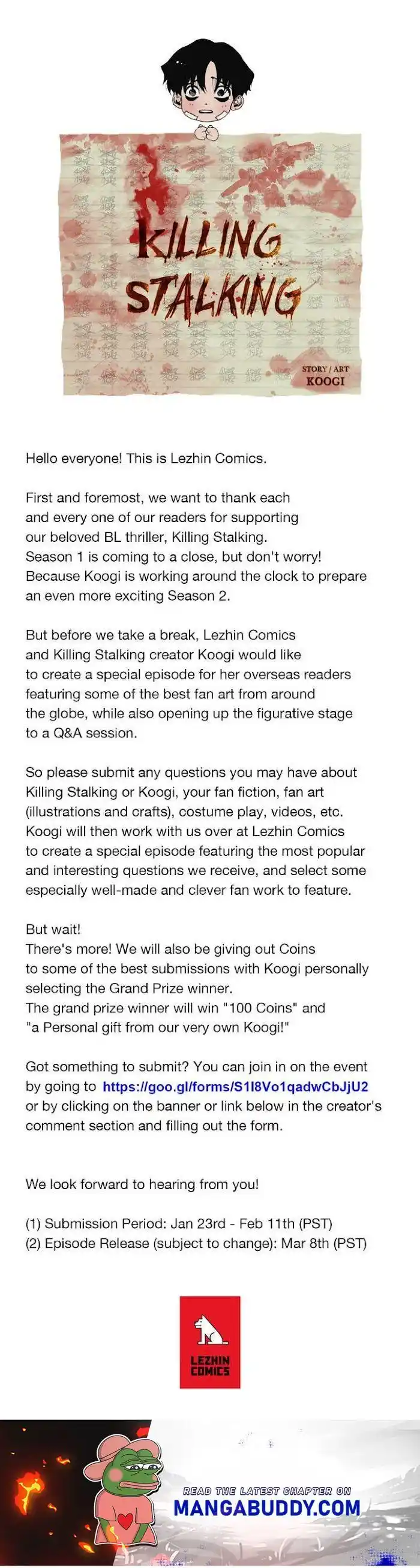 Killing Stalking Chapter 15.5