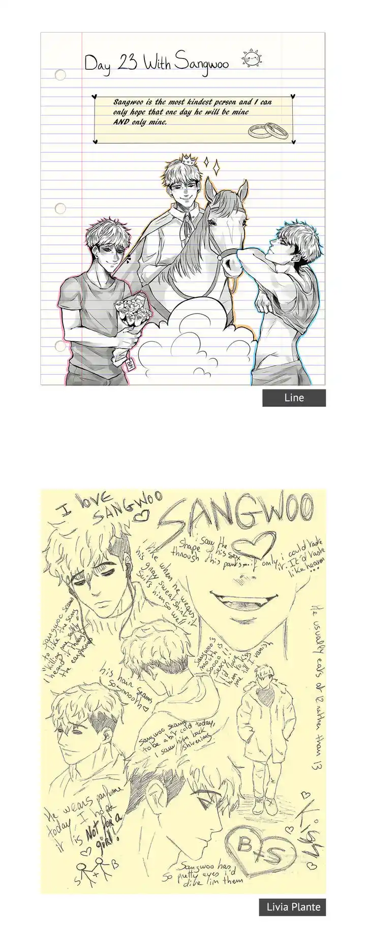 Killing Stalking Chapter 49.5 - Bum's Imaginary Note Event