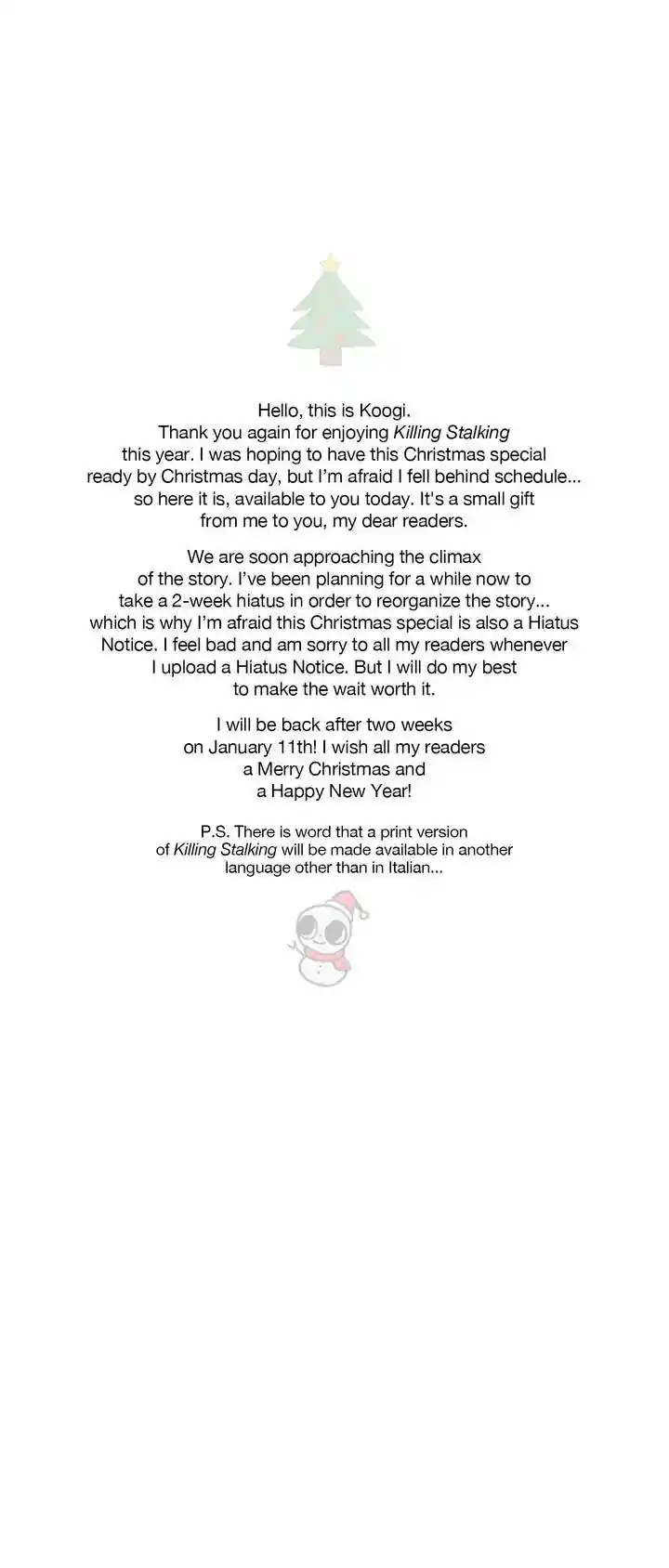 Killing Stalking Chapter 62.1