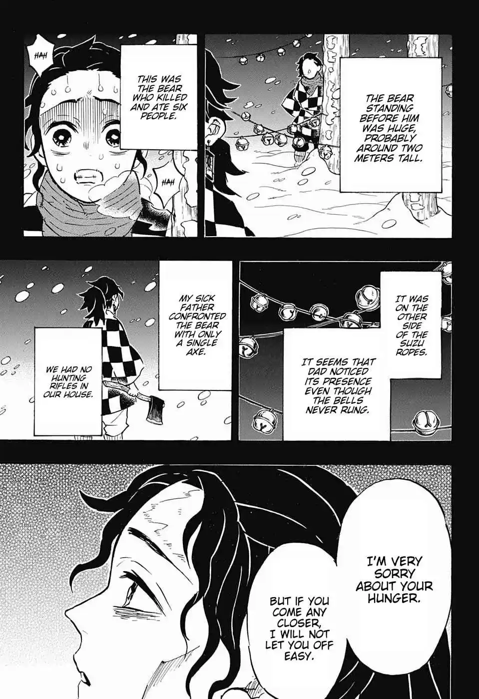 Kimetsu no Yaiba Ch. 151 A Bell Rings on a Snowy Moonlit Night