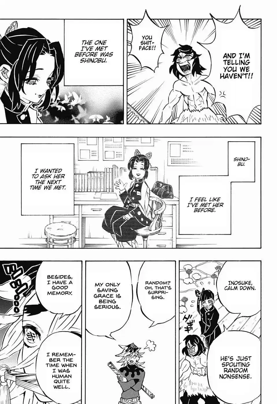 Kimetsu no Yaiba Ch. 160 Overlapping Shadows, Revived Memories