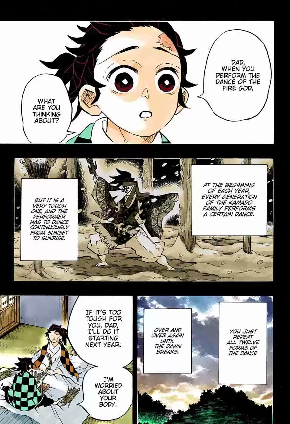 Kimetsu no Yaiba Digital Colored Comics Ch. 151 A Bell Rings on a Snowy Moonlit Night