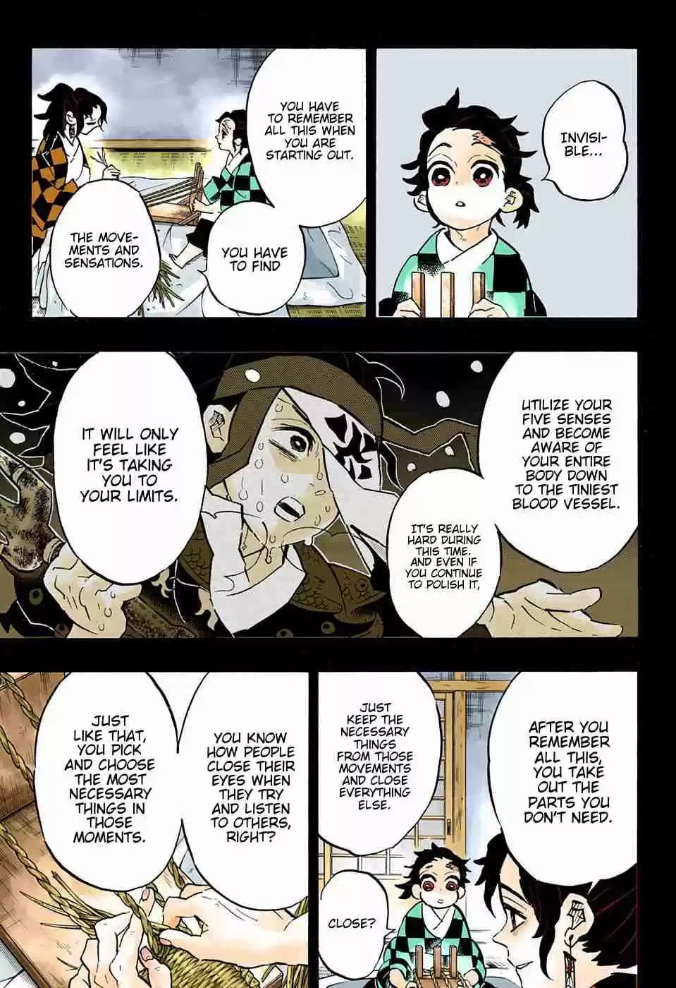 Kimetsu no Yaiba Digital Colored Comics Ch. 151 A Bell Rings on a Snowy Moonlit Night