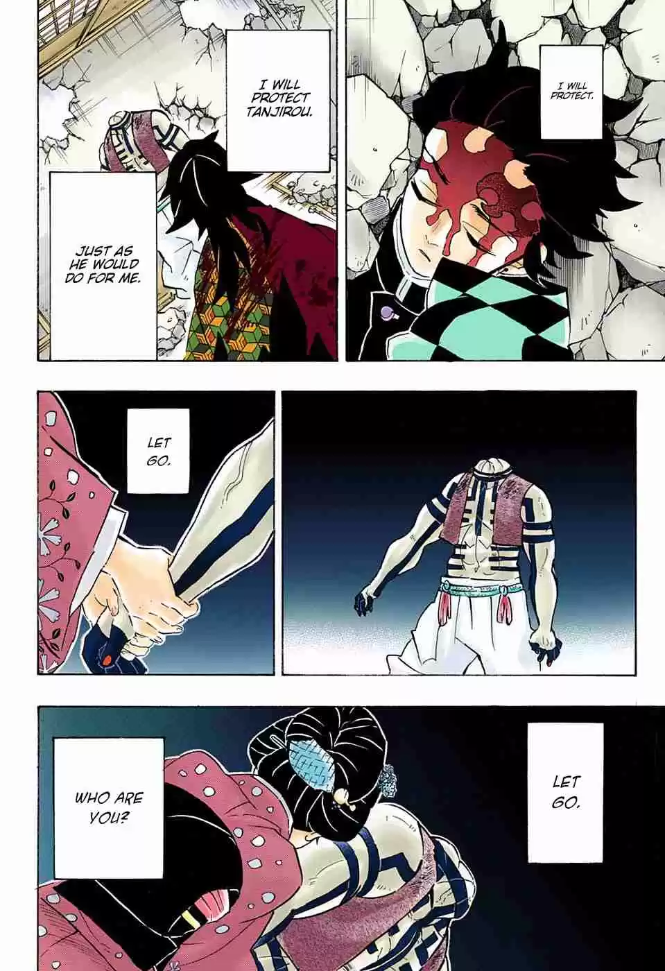 Kimetsu no Yaiba Digital Colored Comics Ch. 154 A Strong Wave of Nostalgia