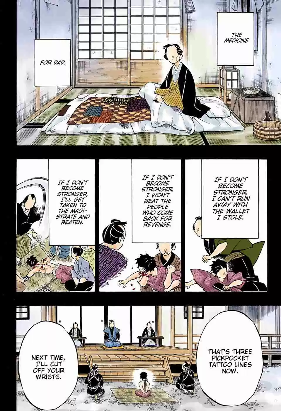 Kimetsu no Yaiba Digital Colored Comics Ch. 154 A Strong Wave of Nostalgia