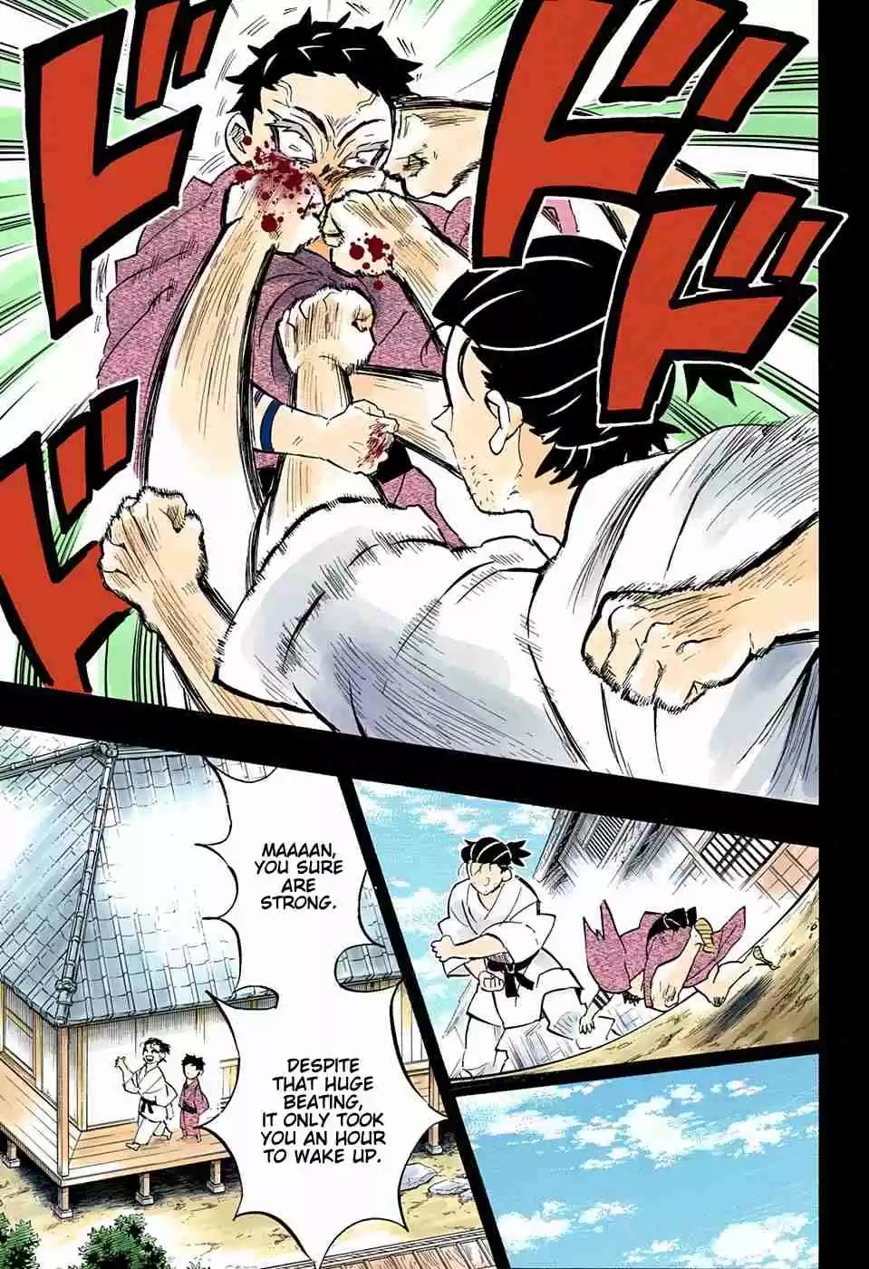 Kimetsu no Yaiba Digital Colored Comics Ch. 154 A Strong Wave of Nostalgia