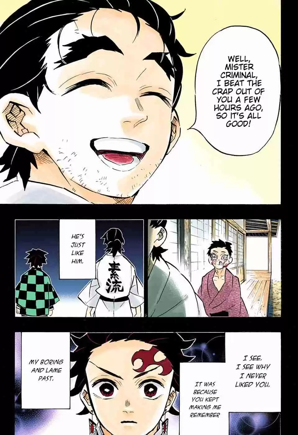 Kimetsu no Yaiba Digital Colored Comics Ch. 154 A Strong Wave of Nostalgia