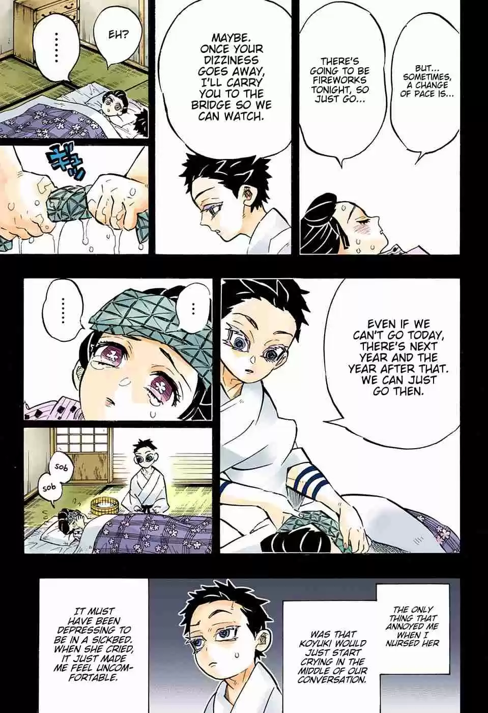 Kimetsu no Yaiba Digital Colored Comics Ch. 155 The Useless Komainu