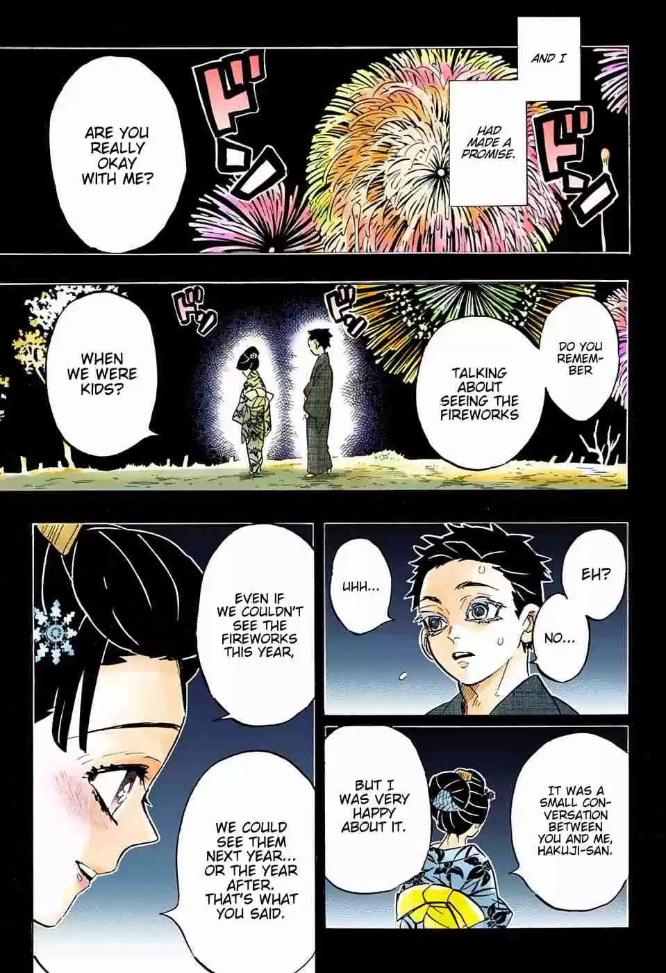 Kimetsu no Yaiba Digital Colored Comics Ch. 155 The Useless Komainu