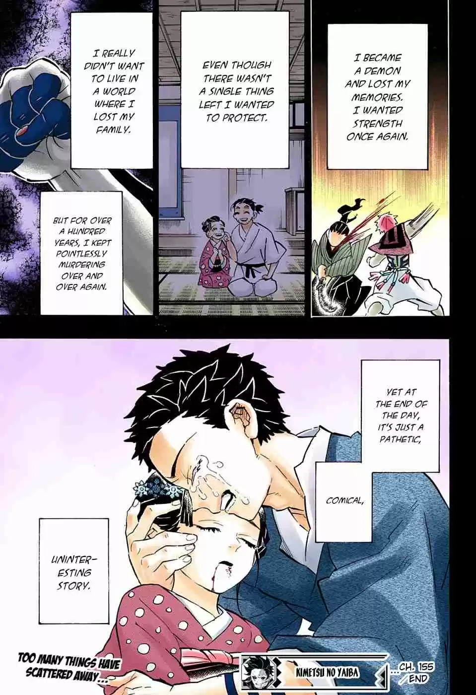 Kimetsu no Yaiba Digital Colored Comics Ch. 155 The Useless Komainu