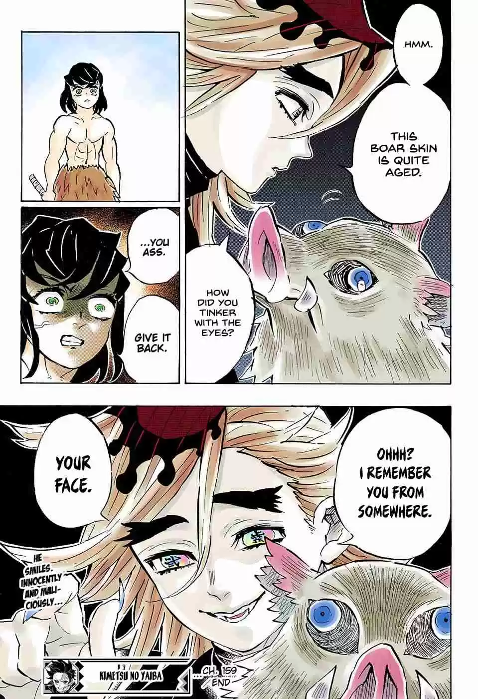 Kimetsu no Yaiba Digital Colored Comics Ch. 159 Face