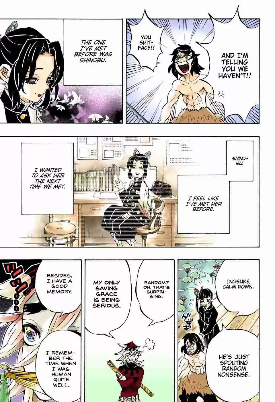 Kimetsu no Yaiba Digital Colored Comics Ch. 160 Overlapping Shadows, Revived Memories